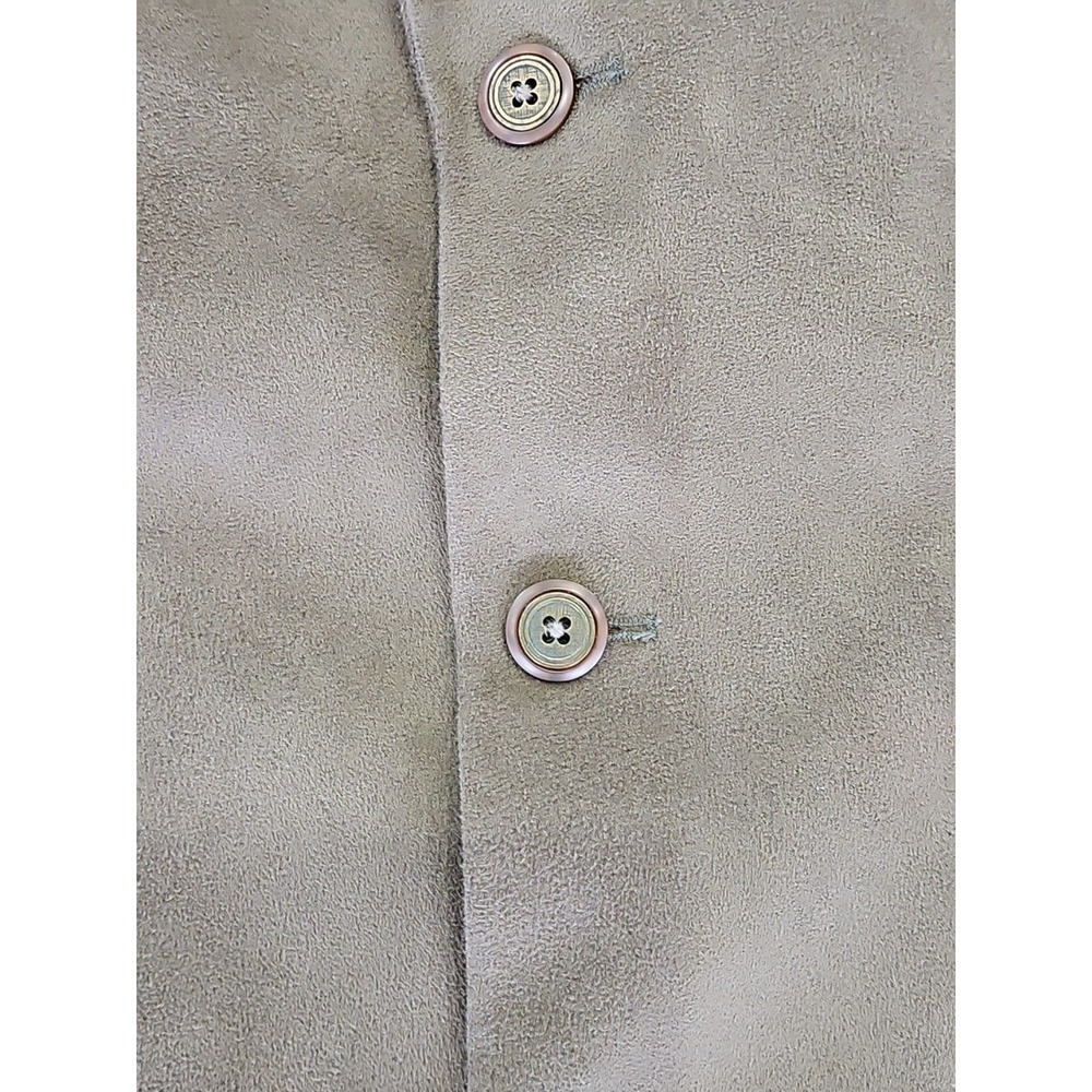 VINTAGE CHAPS Ralph Lauren Men's Blazer Jacket 46R Microfiber Suede - Picture 3 of 14